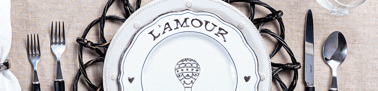 Love forever gif with L Amour Tourjour plates