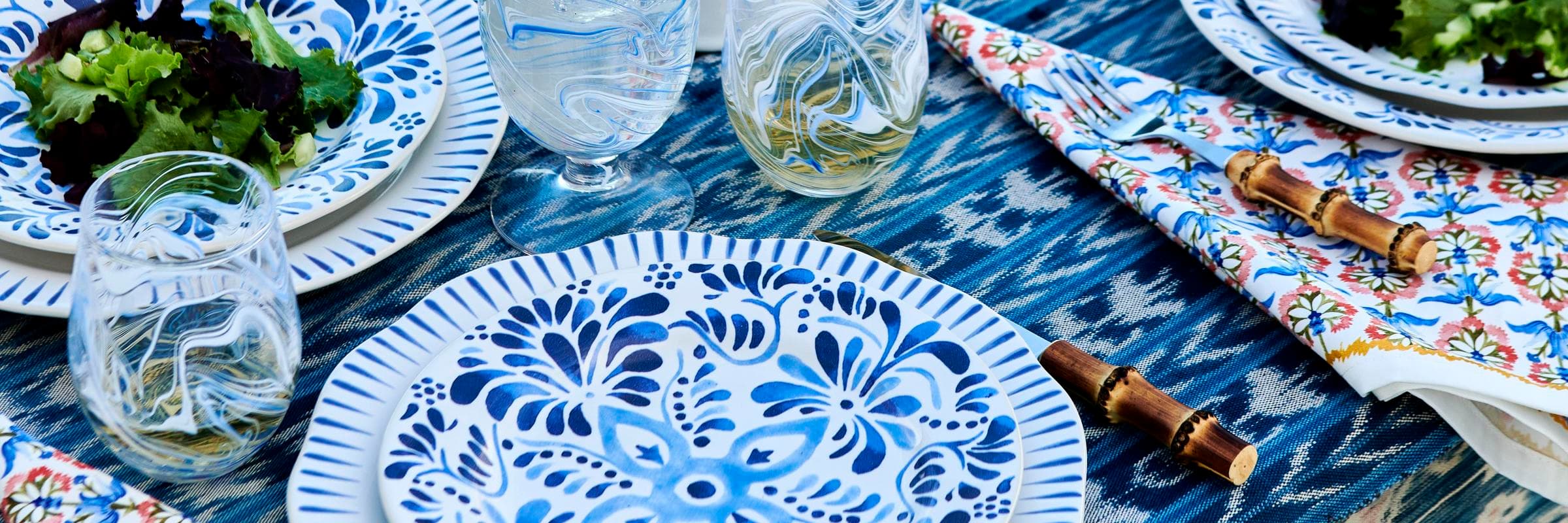 The spirit of sunshine, sea and blissful blues makes relaxing feel like a special occasion, radiating a happy serenity at home, the beach and beyond.