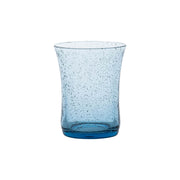 Inspired by the traditional bubbly glassware from Provence and of sturdy construction to make everyday drinking, effervescent. For water, wine, and everything in between, this mouth-blown tumbler is small in stature but large in sparkle - bringing a charming spirit of joie de vivre to every sip. Offered in four chic and versatile hues: Basil, Chambray, Blush, and Clear (we always love to add a pop of color to the table with colorful glass)!
