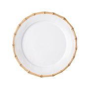 From our  Bamboo Collection- Sweet sophistication rules the day with this chic plate. Rustically refined bamboo pairs perfectly with ripe figs stuffed with fresh ricotta and drizzled with honey for an after dinner treat served under a canopy of stars. The bamboo trim is at once rustic, chic and polished - perfect for any cuisine.