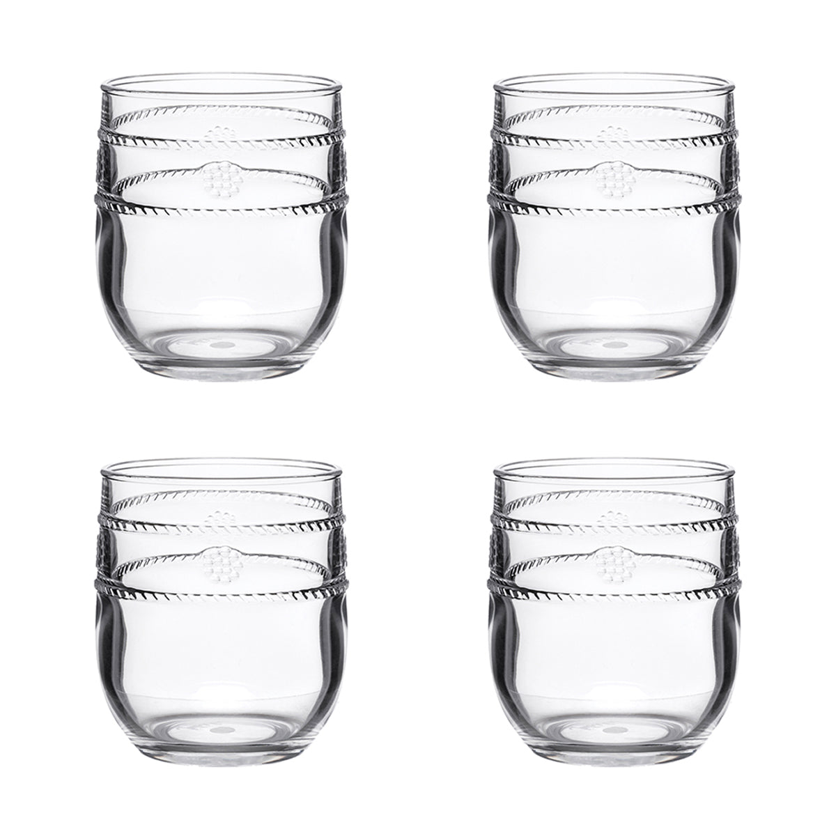Juliska Isabella Acrylic Small Tumbler, Set of 4