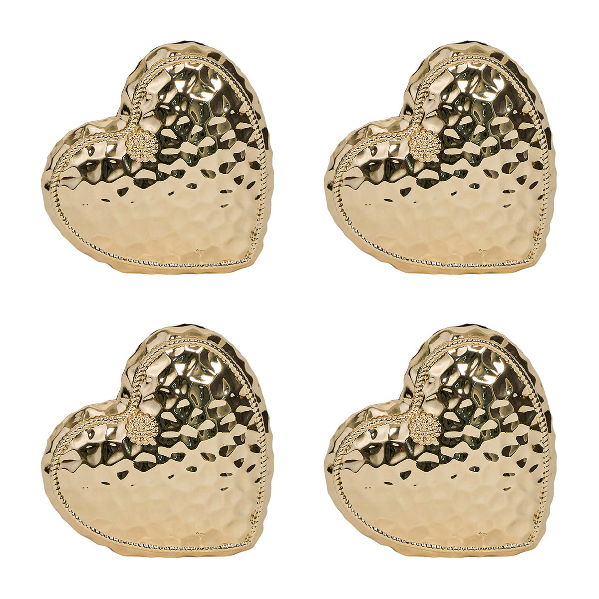 Berry & Thread Heart Place Card Holder Set/4 - Gold – Juliska