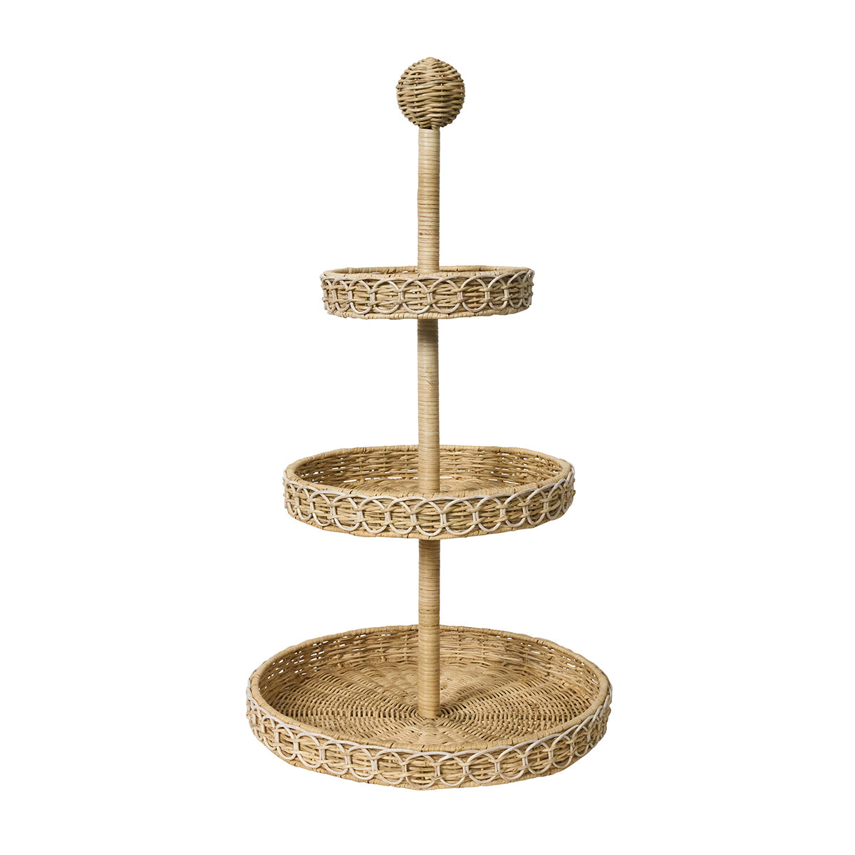 Provence Rattan 3-Tier Shelving Unit - Whitewash – Juliska
