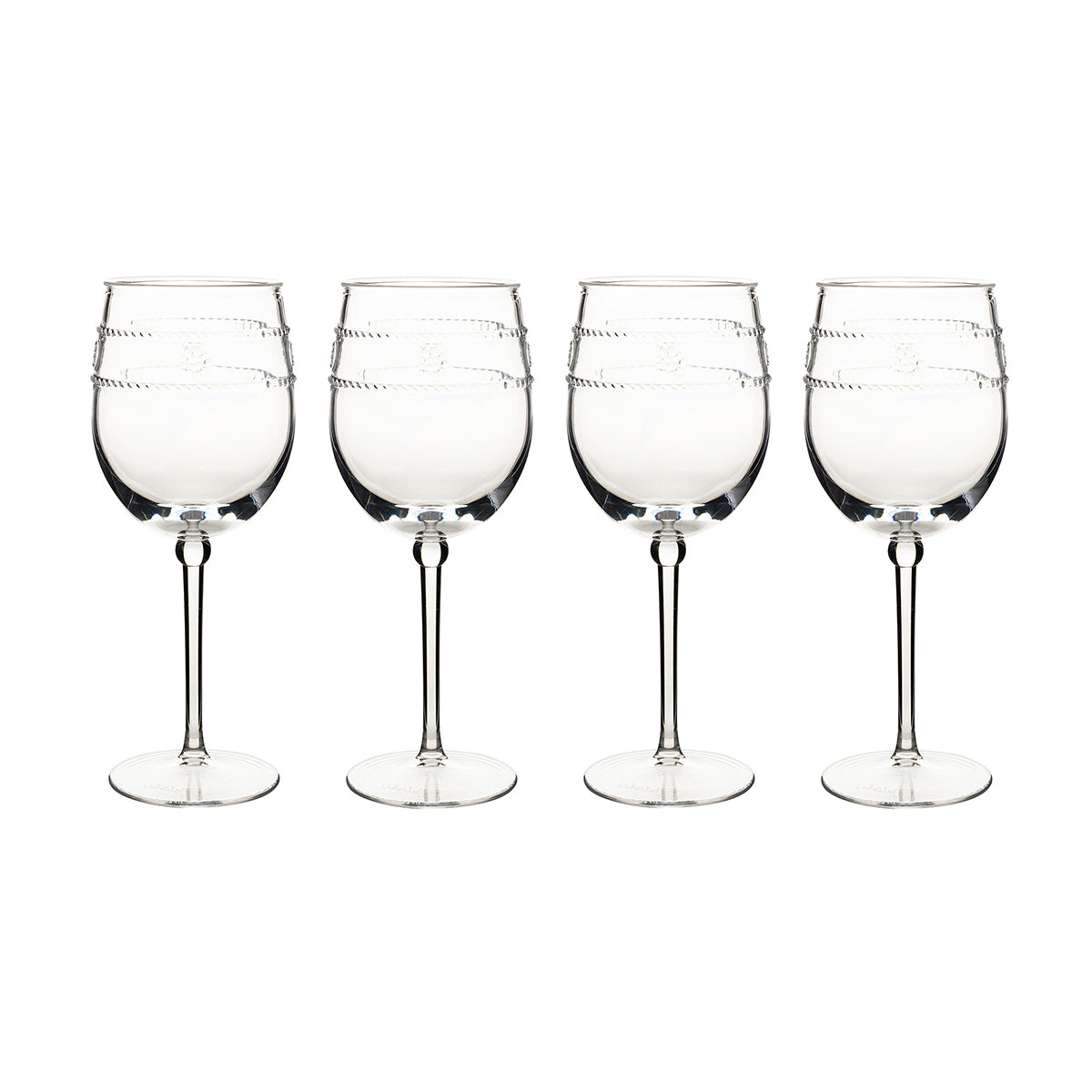 Juliska Isabella Acrylic Wine Glass, Set of 4