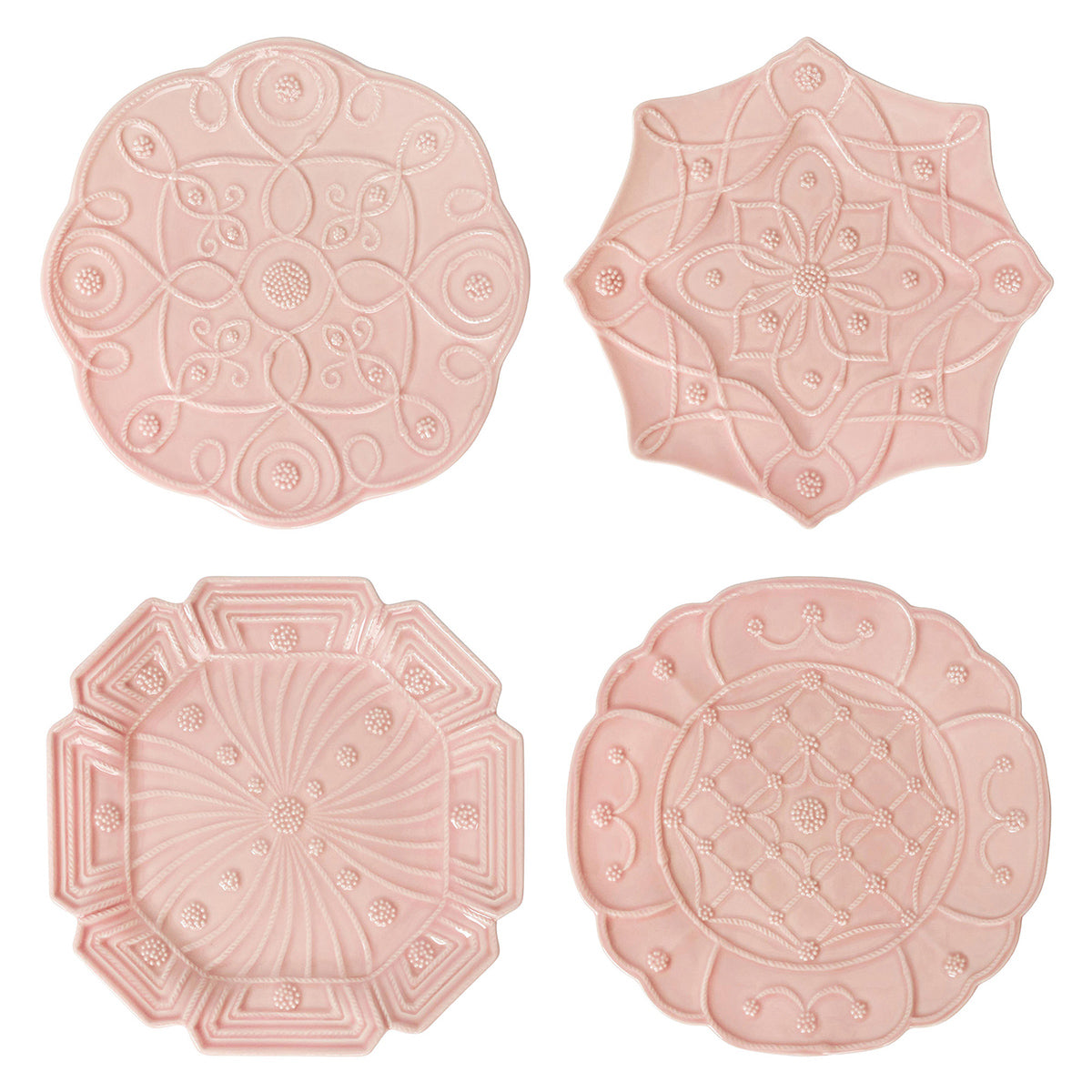 Jardins Du Monde Dessert/Salad Plate Assorted Set/4 - Blush – Juliska