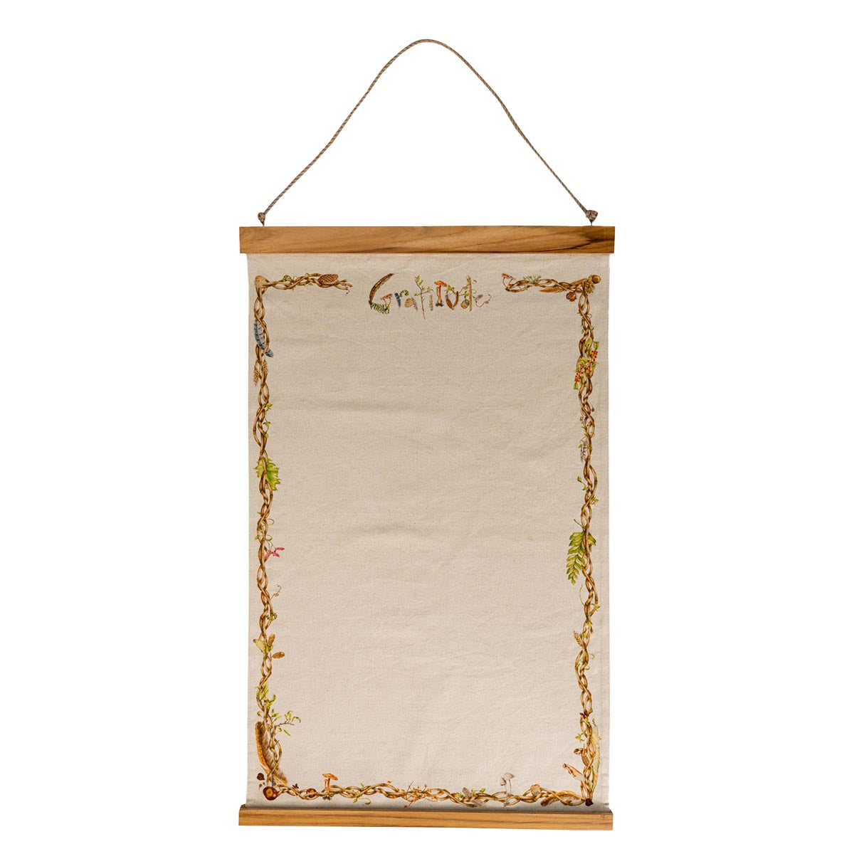 Inspired by our beloved family tradition, we have created this Gratitude Banner in our Forest Walk motif for families to hang in their own homes and pin gratitude messages throughout the season.