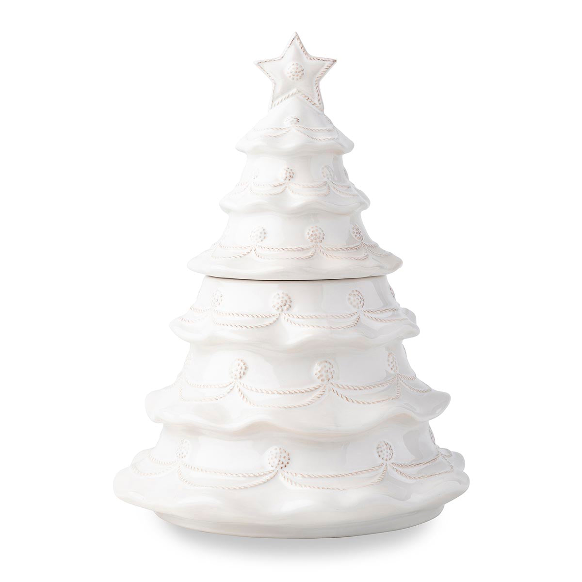 Berry & Thread Christmas Tree Cookie Jar - Whitewash – Shop Juliska