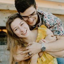 Image of couple embracing.