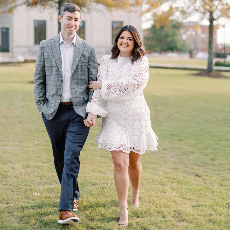 Cassidy and Wesley engagement photo.