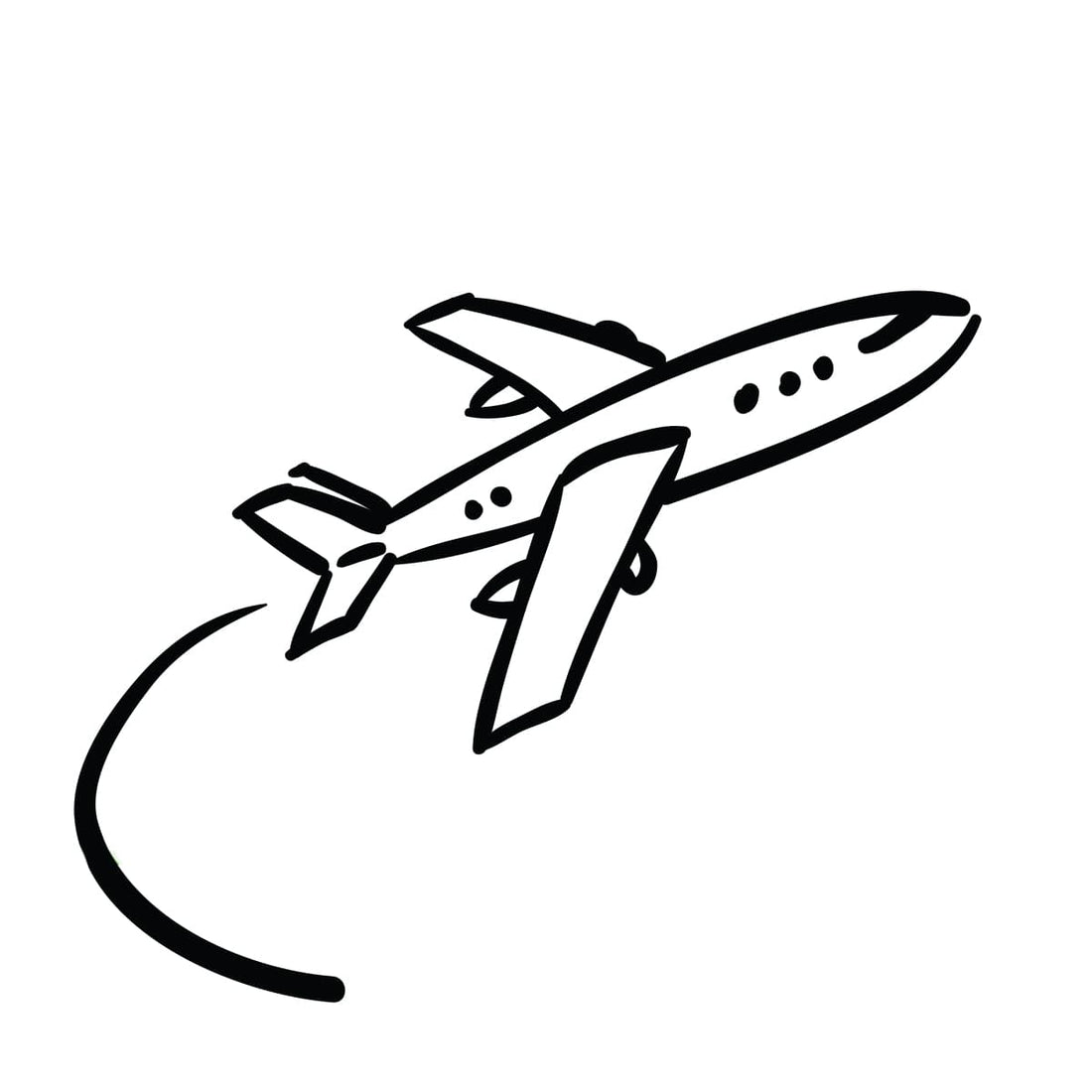 airplane illustration flexible and convenient