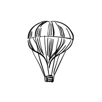 Hot air balloon illustration