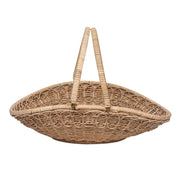 If you've ever dreamed of romantically twirling into your garden in a ballgown to gather flowers or ascend a ladder to collect apples in the orchard, this functional and beautiful basket is for you (or for any like-minded loved one with a penchant for gardening - a sublime gift)! Made of exquisitely detailed, hand-woven rattan. It's also an elegant way to display linens or flatware at a buffet table.
