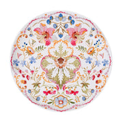 A fantasy garden of imagined blossoms in an enchanting array of vibrant hues to mix and match with other collections for effortless outdoor entertaining.