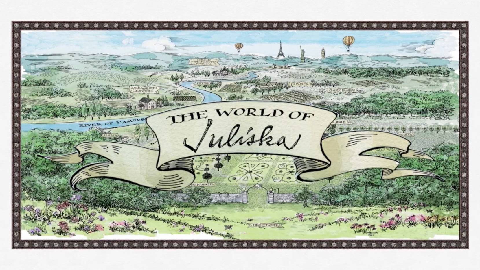 Load video: Founders, Capucine De Wulf and David Gooding, explain the history and creative inspirations for the Juliska brand.
