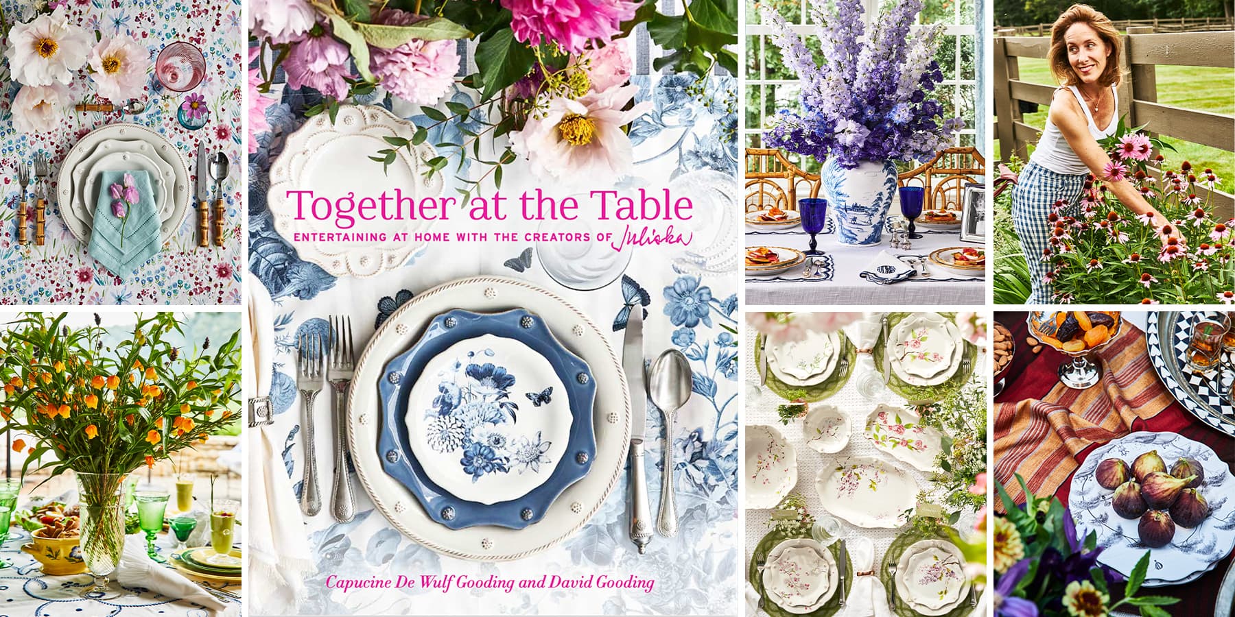 Together at the Table book cover collage.