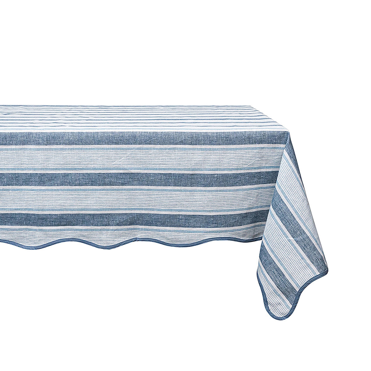 Cabana Stripe 60 in x 120 in Tablecloth - Ocean – Juliska