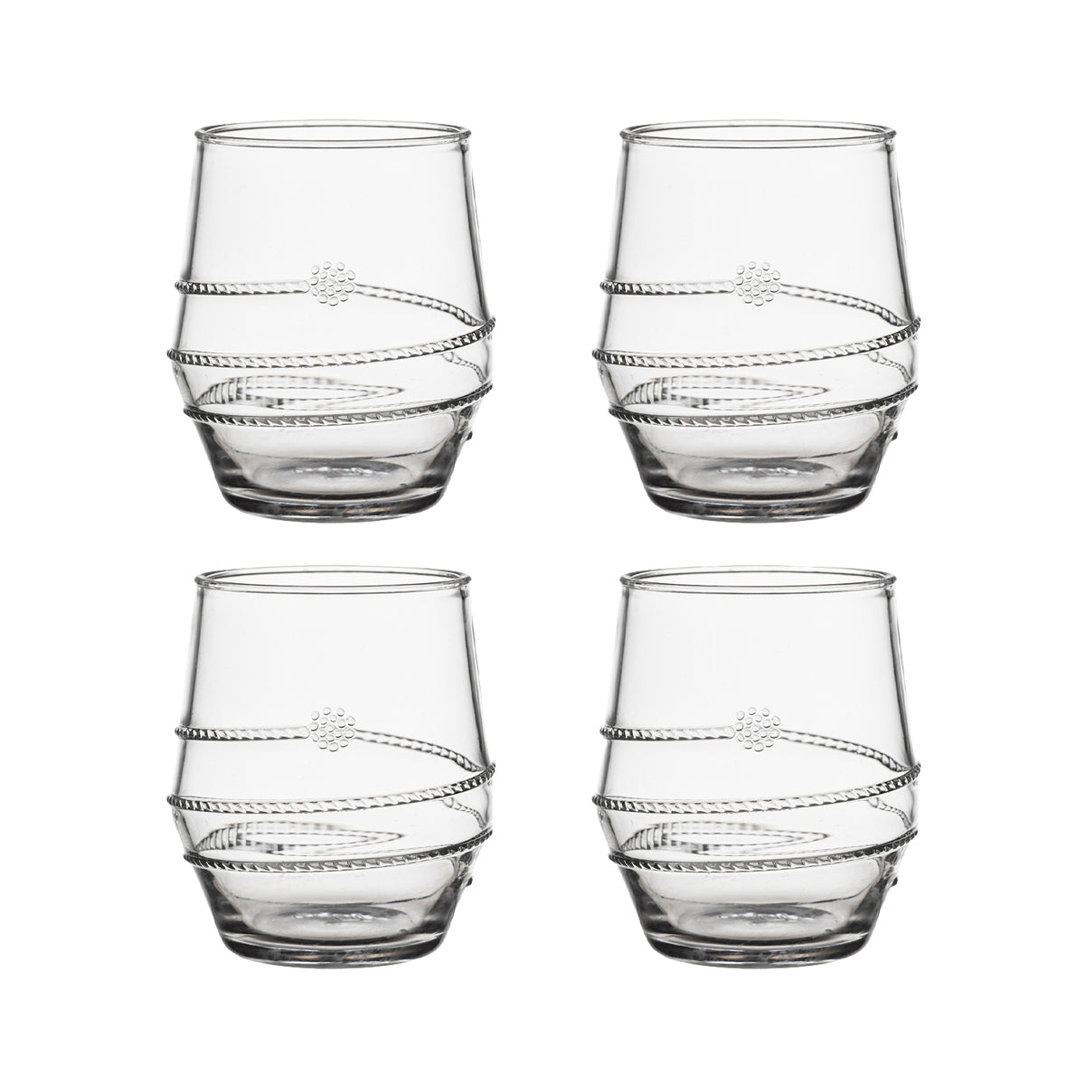 Juliska Amalia Acrylic Small Tumbler, Set of 4