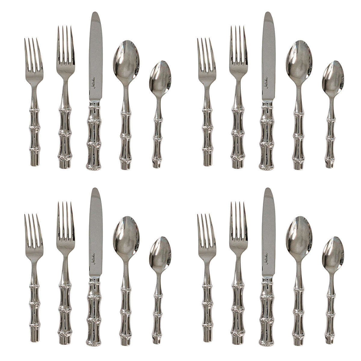 アクセサリー garni crockery bamboo pierce Bamboo 20pc Place Setting - Polished – Juliska