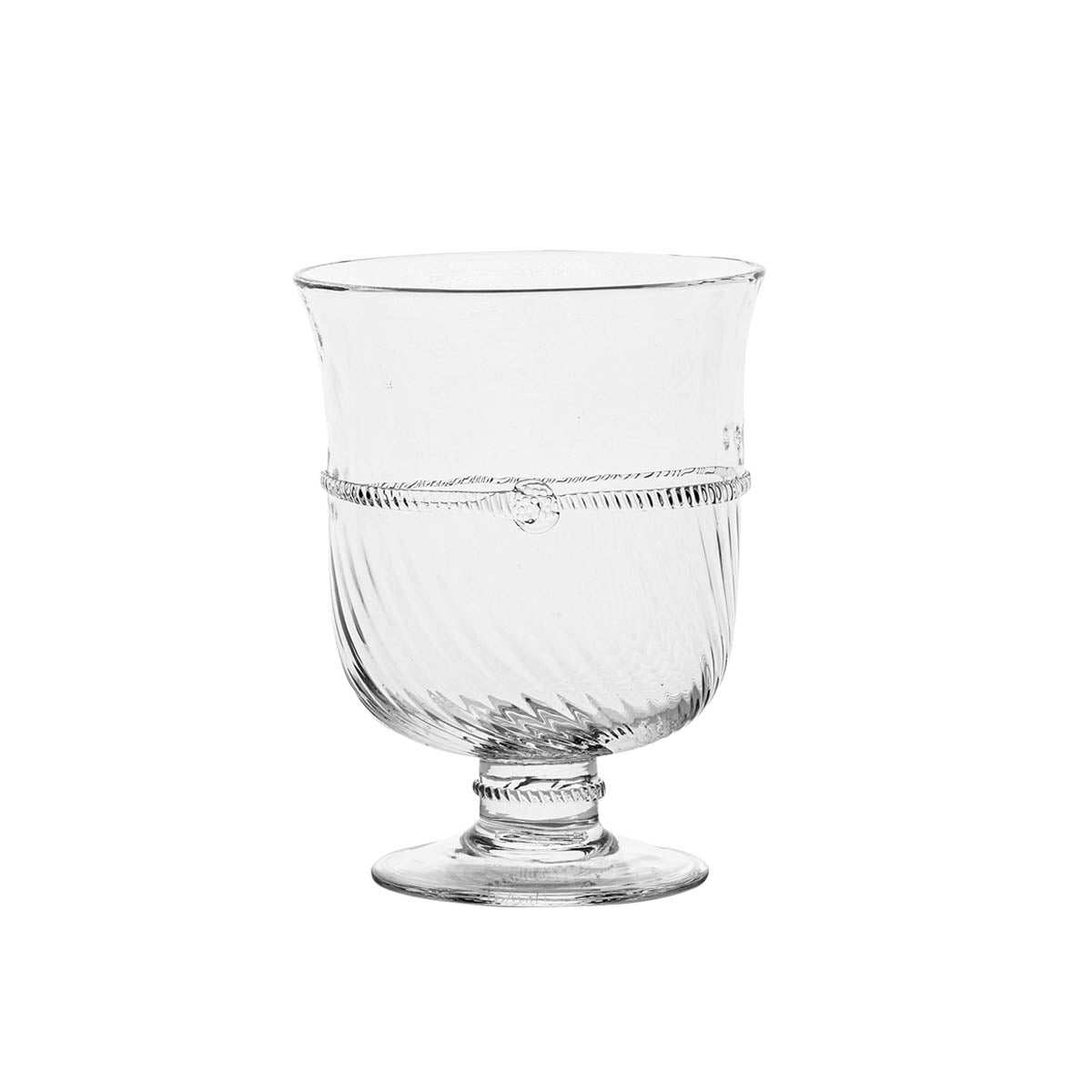 This eye-catching hurricane imbues exquisite beauty into any space you wish to illuminate with twinkling candlelight. Made of diaphanous Bohemian glass using a groundbreaking technique by our master glass artisans, our Graham collection achieves its shimmering spiral optic pattern and jewelry-like thread trim. This sets an instantly romantic scene for sparkling soirées and also makes a gorgeous vase for fresh flowers. Especially stunning when displayed in pairs or clusters.