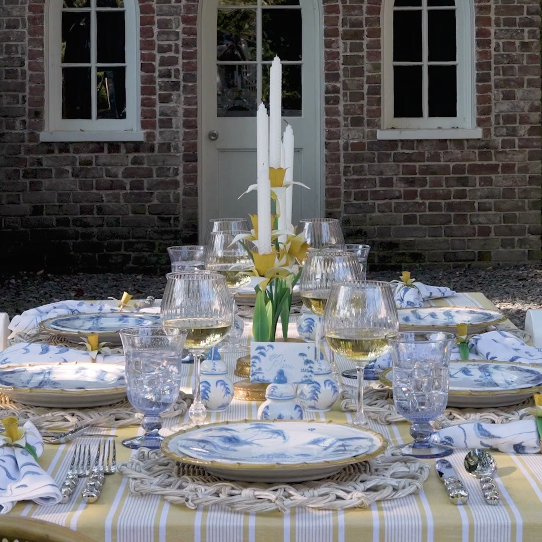 Load video: Bamboo 5pc Place Setting - Polished