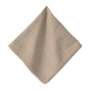 This decidedly chic napkin accessorizes any table setting with that perfect balance of casual-meets-impeccable that French aunties have been effortlessly achieving forever. The cotton/linen blend is textural and elegant, while the hand-knotted trim lends subtle flair. One can never have enough of these versatile linens on hand, for everything from midweek takeout to your most formal occasions.