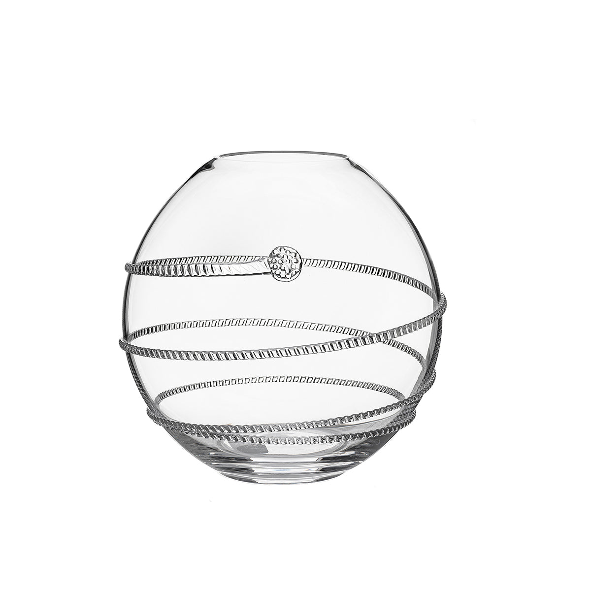 A classic Rose Bowl shape adorned with our signature cascading Amalia spiral and punctuation with a single berry, this piece is sure to make an understated statement anywhere you place it - from a home office table to a powder room counter or entry way table.