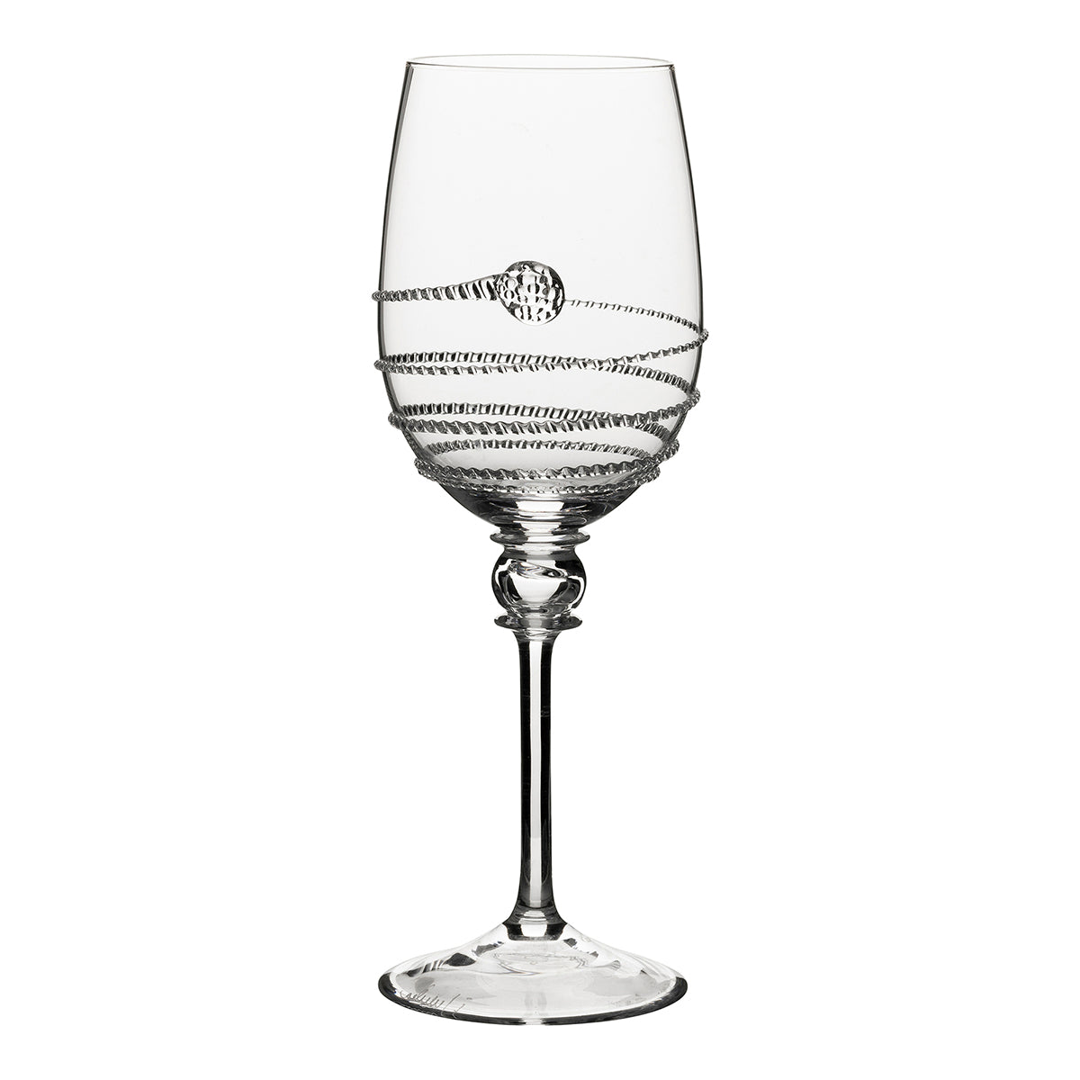 From our Amalia Collection - The ascending glass detailing mirrors the swirling, crisp Sauvignon Blanc or Pinot Grigio it contains. The slender bowl of our Amalia Light Body White Wine Glass directs the flow of wine to the front of the palate to capture the balance of fruit and acidity.