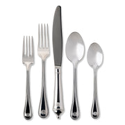Meticulously designed and crafted in the spirit of old world French tradition, this Berry & Thread stainless steel flatware is exceptional for its decorative motif and has been polished to a luxuriously luminous finish.