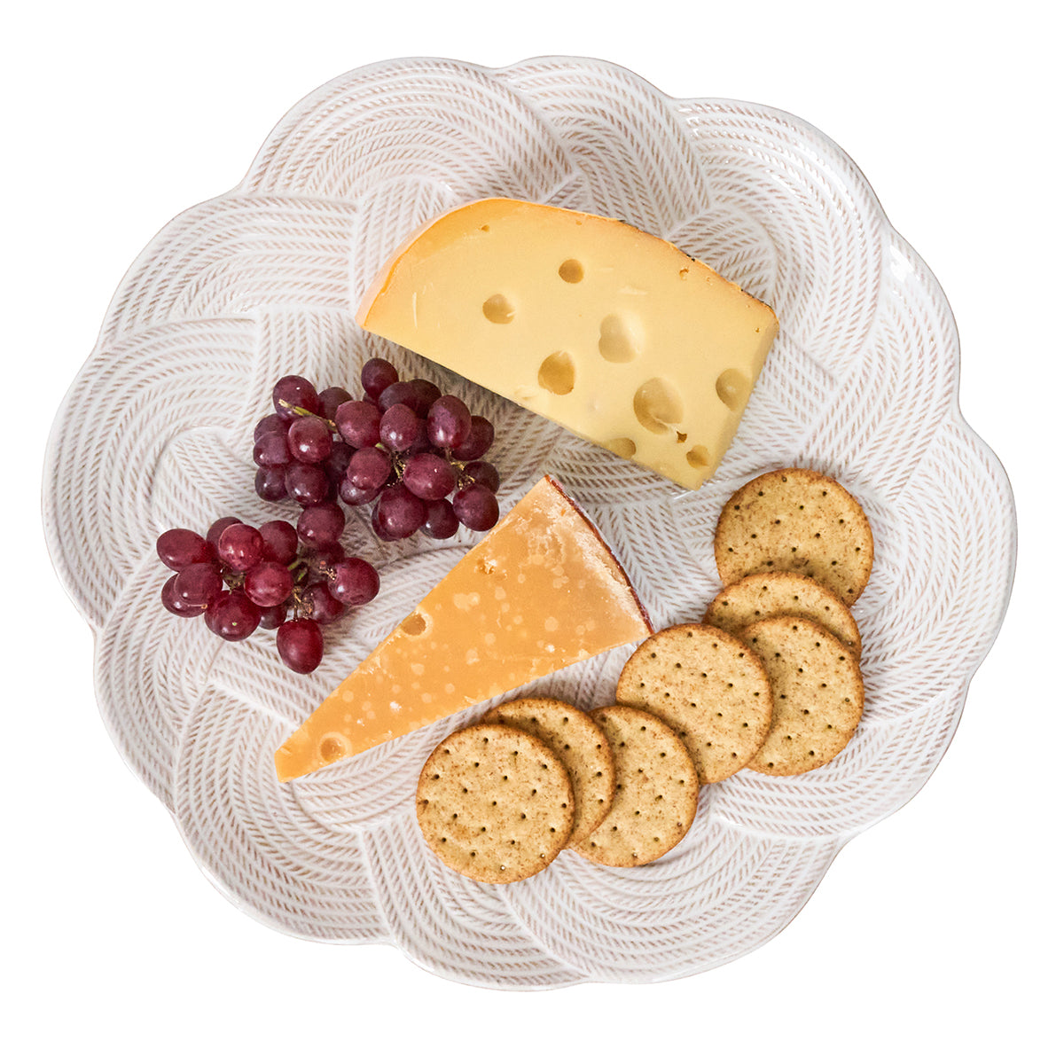 Le Panier Mystic Knot Charger/Platter - Whitewash – Juliska