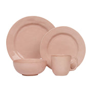Everything you need to set a stylish place at your table - perfect for parties, and eminently useful for every day. Inspired by the Portuguese regard for objects found in their most natural and uncontrived state, we created this simultaneously modern and timeless collection - simply beautiful by design, richly textural, and the perfect neutral canvas to serve up your every culinary adventure. Offered in a chic and delightful blush hue for a subtle pop of color, this four piece place setting includes: dinner