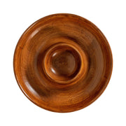 Elevate your chip and dip game to something more special with this hand-turned mango wood server that exudes natural beauty and casual elegance. A staple-piece for any entertaining enthusiast to keep on hand to serve a crowd with style, from holiday gatherings to family game night.