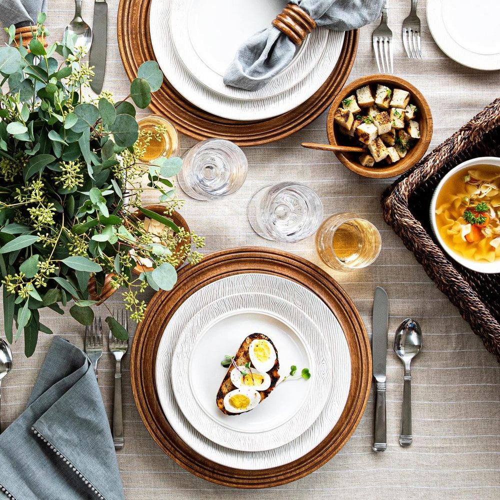 Blenheim Oak dinnerware collection.