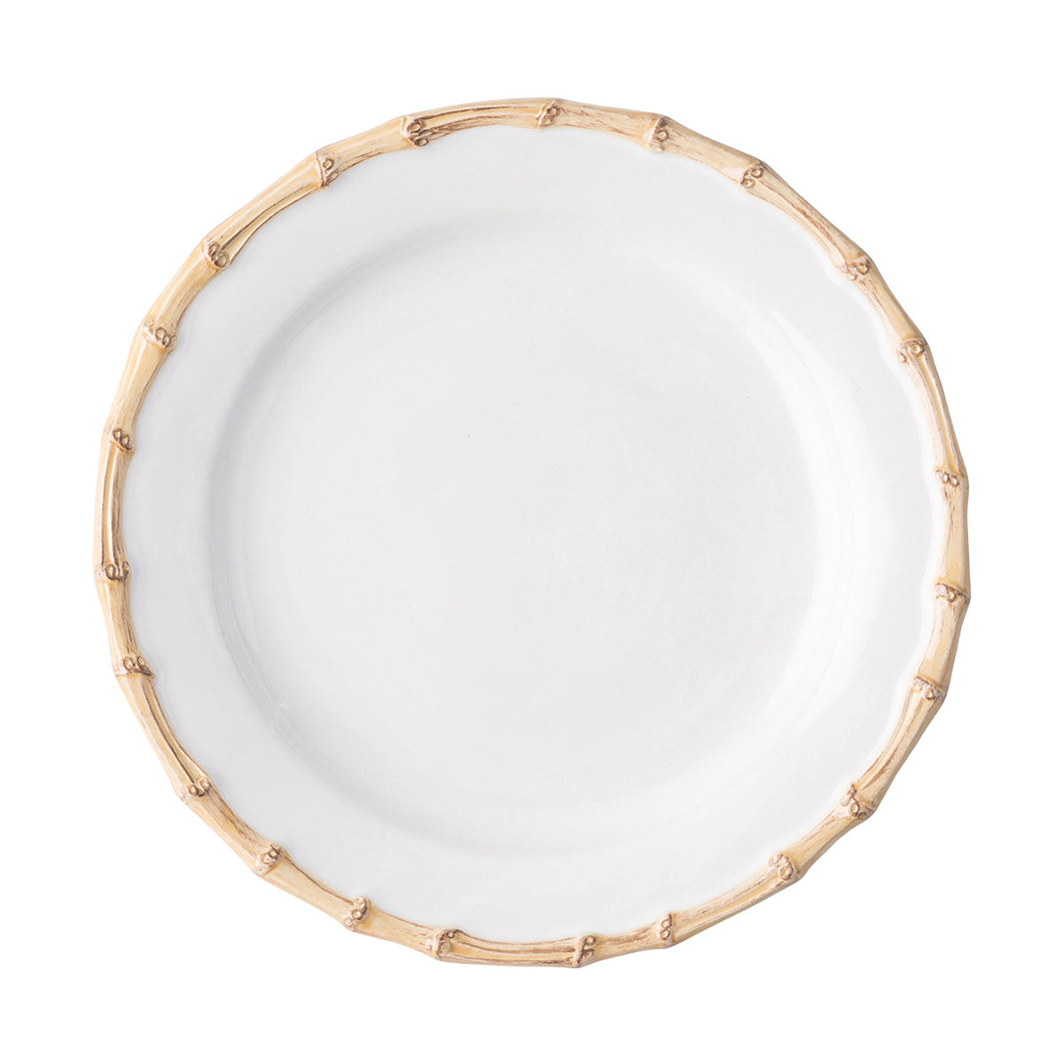 From our  Bamboo Collection- Natural textures are immediately welcoming. Our bamboo trim exudes casual elegance that lends a dash of international flair to the table and mixes easily with other collections.