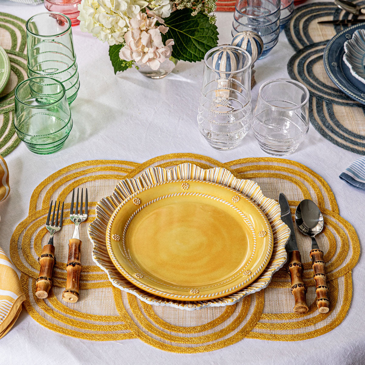 Berry & Thread Melamine Dessert/Salad Plate Set/4 - Sunshine – Juliska