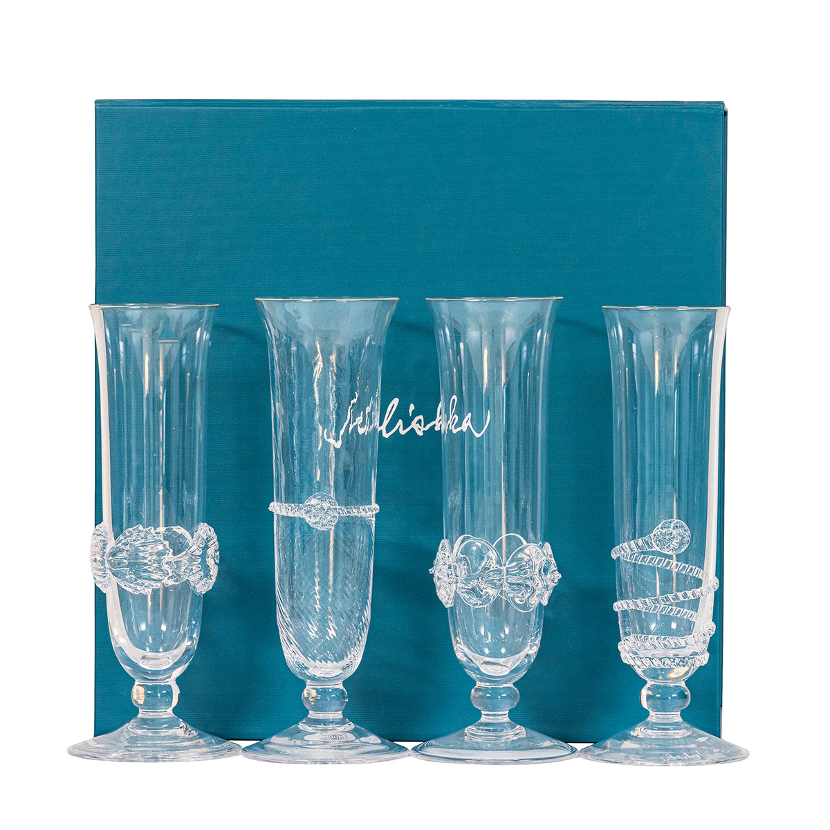 Heritage Flute Assorted Set/4 - styled table setting view