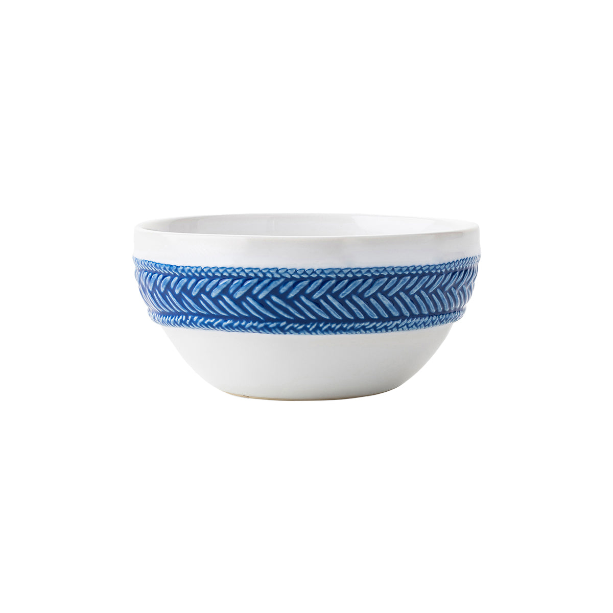 Perfect for your morning yogurt and granola or an evening indulgence of something fabulously sweet, this berry bowl with braided basket-weave<span class="font26">trim is sure to become a daily staple.