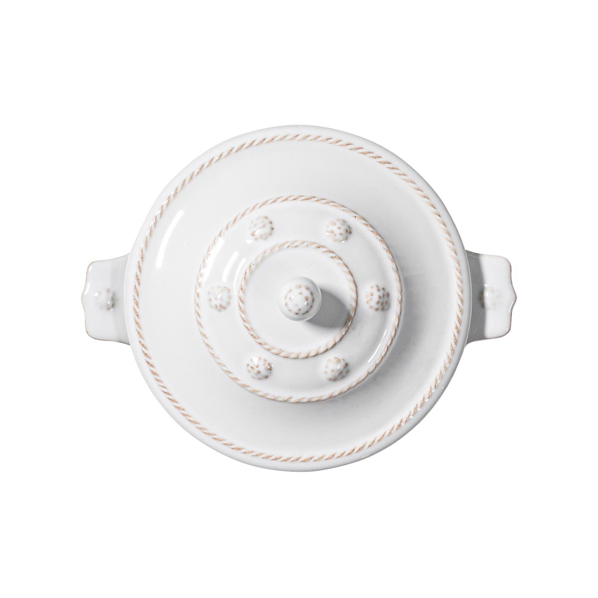 Berry & Thread Mini Cocotte - Whitewash, styled table setting view
