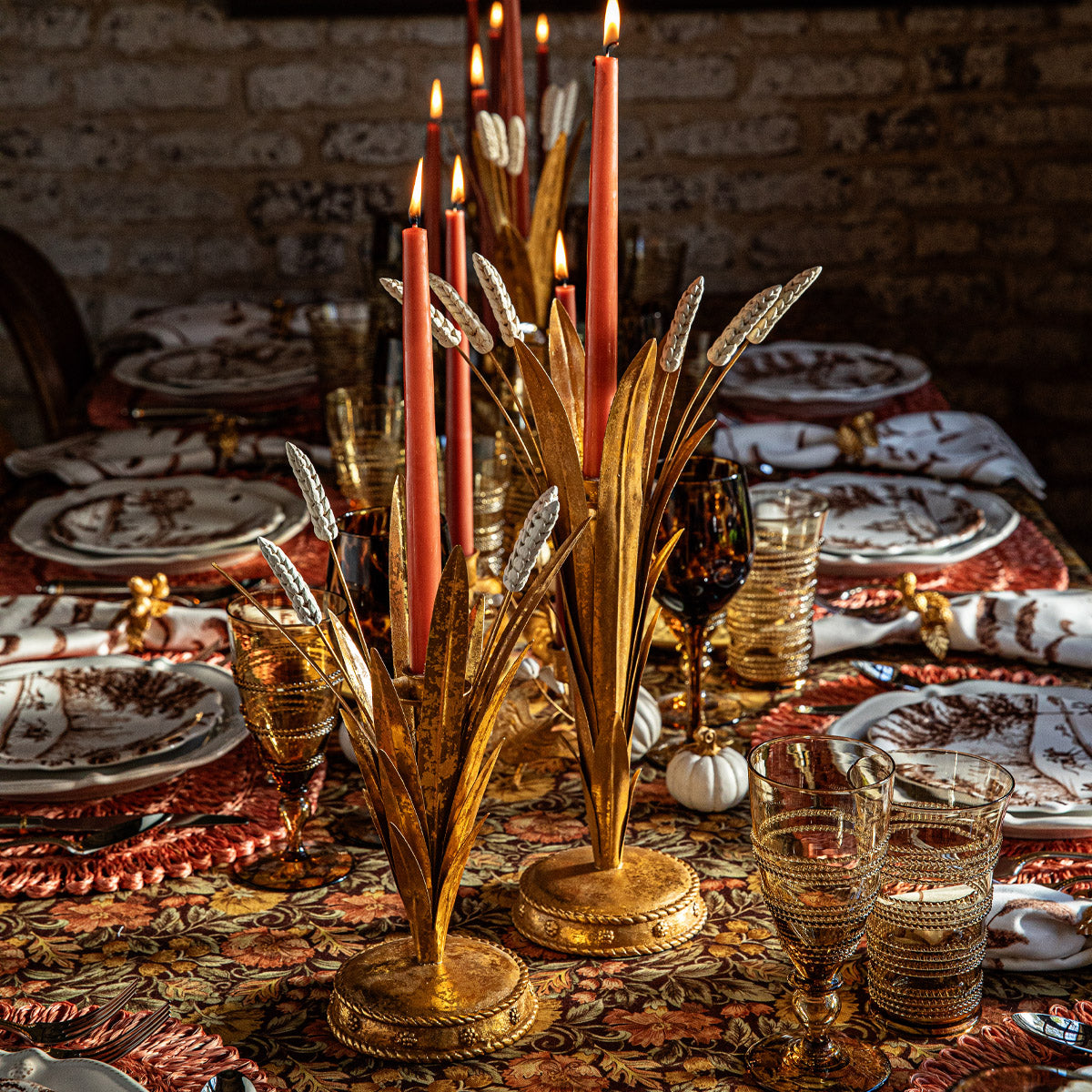 Forest Walk Wheat 17 in Candlestick - Gold – Juliska