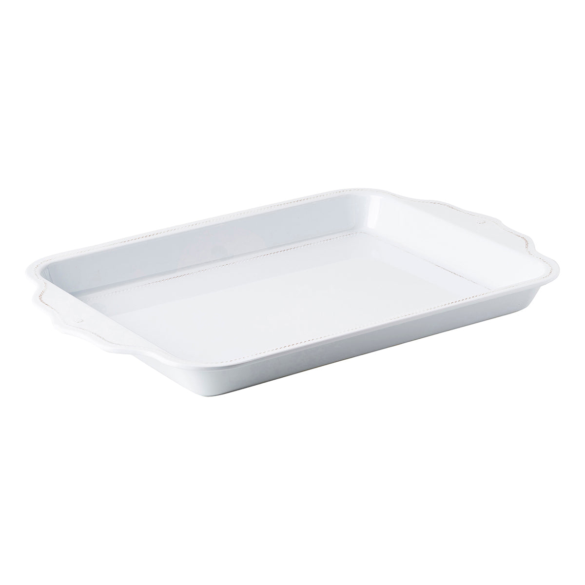 Berry & Thread tray in whitewash finish by Juliska, styled table setting view