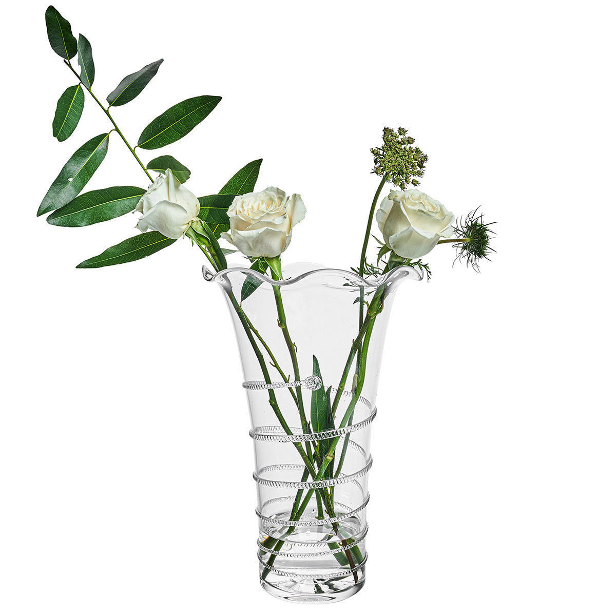 Amalia 14" Flared Vase - styled table setting view