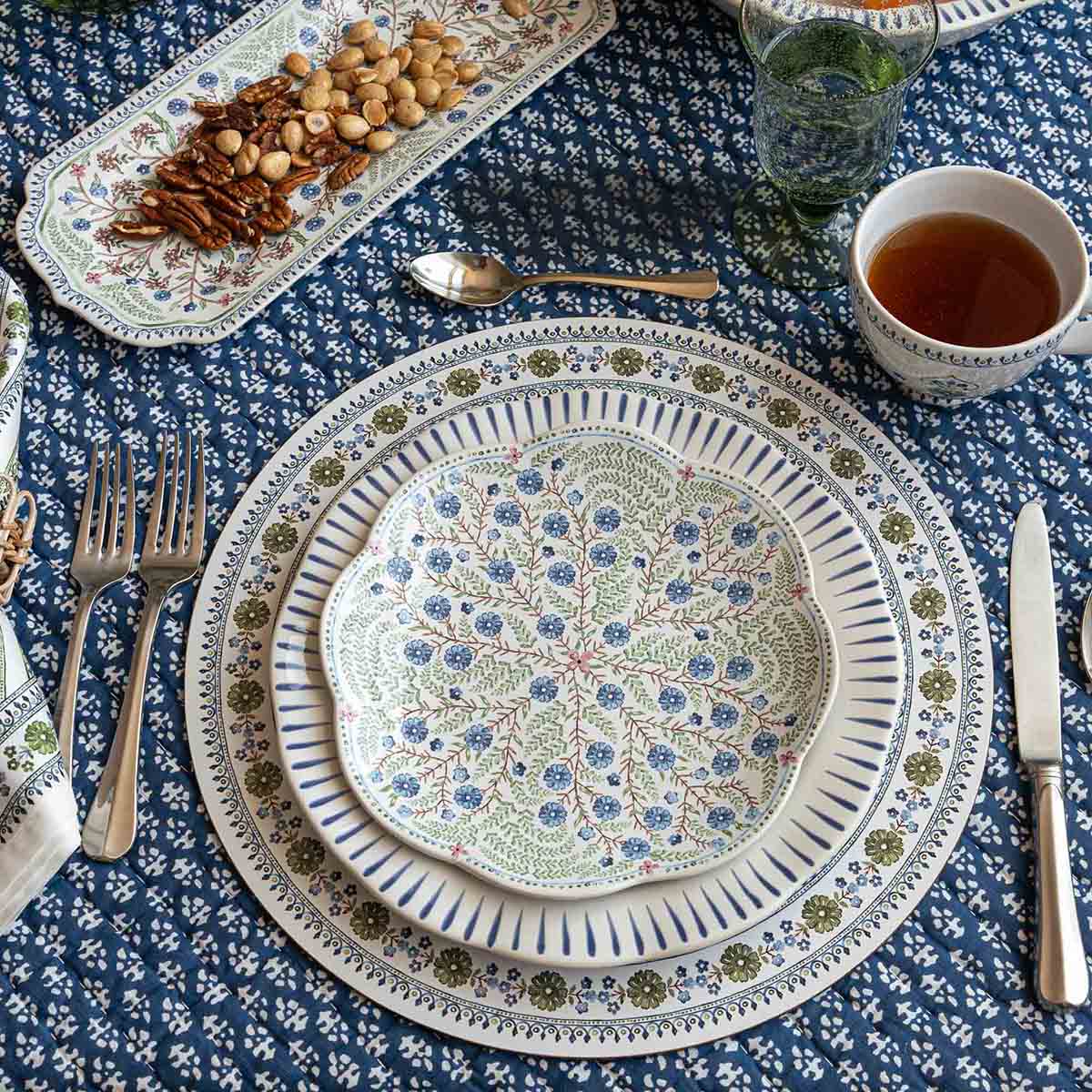 Seville Stripe Placemat Set-4 - Green – Juliska