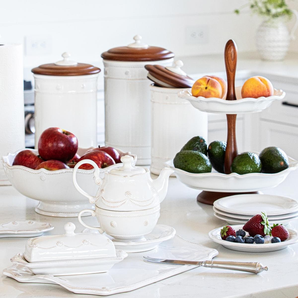 Kitchen counter essentials.