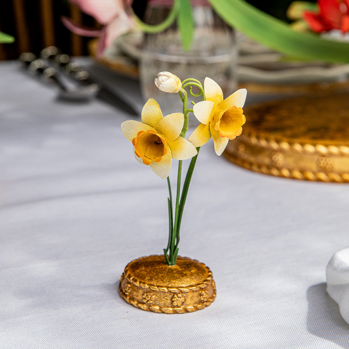 Meadow Walk Daffodil Place Card Holder - Yellow – Juliska