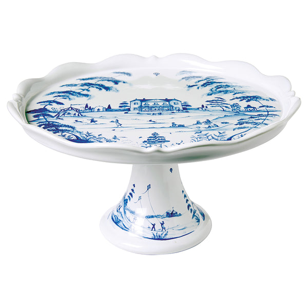 Blue and white cake stand hotsell