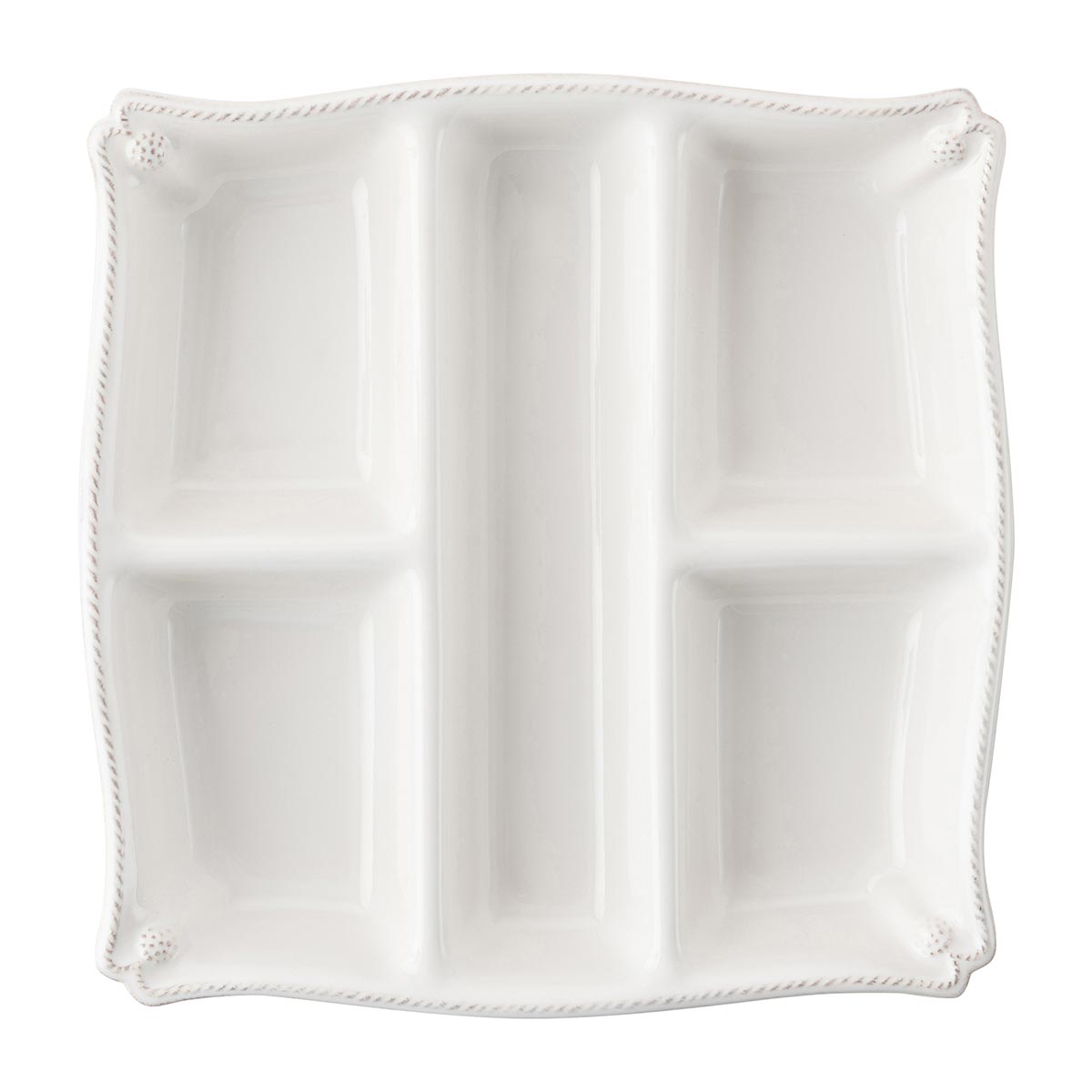 Berry & Thread Appetizer Platter - Whitewash – Juliska