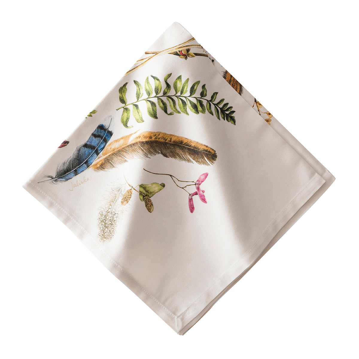 Forest walk tan napkin.