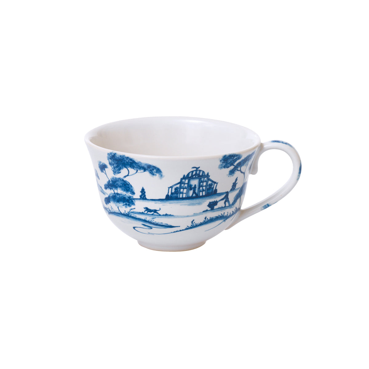 From our Country Estate Collection - We admit to a modicum of Prejudice but remain devotedly Prideful in our charming teacup that evokes positively romantic Senses and Sensibilities. Open the gate to an English garden a la Mansfield Park, sit in the shade with your cup of tea, and enjoy the verdure, for the most perfect of life's refreshments. Featuring: Tea Party Tent, Reading Pavilion, and Conservatory.
