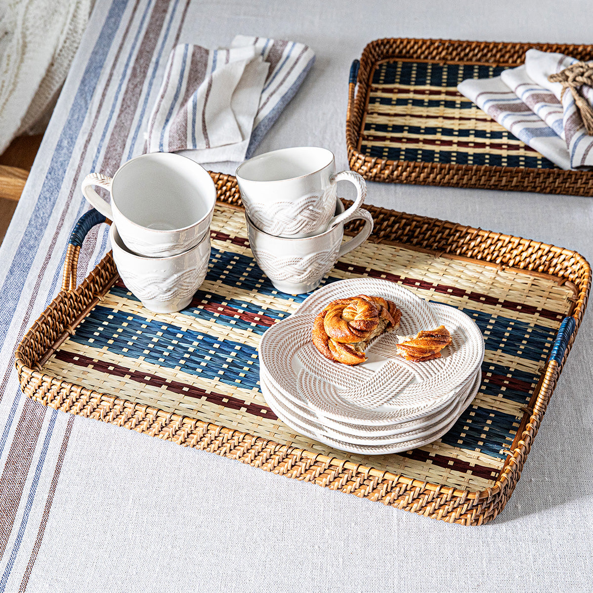 Danish Stripe 21 in Tray - Navy – Juliska