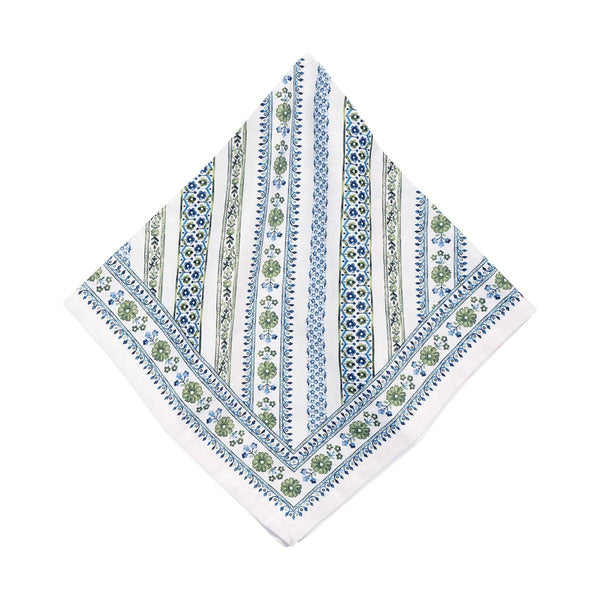 Seville Stripe Napkin - Green | Juliska – Shop Juliska