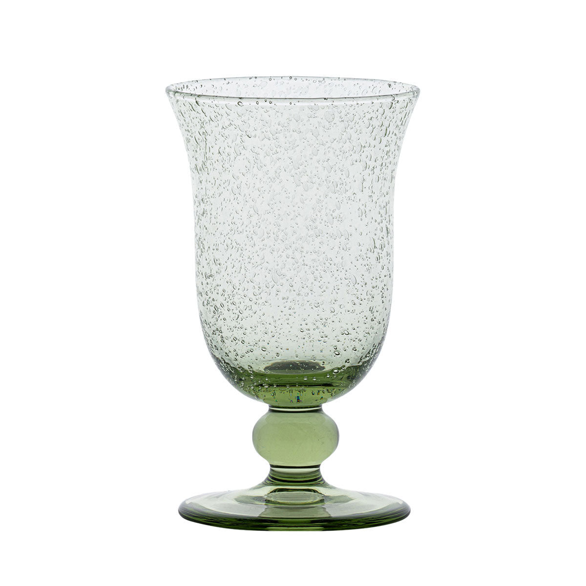 Inspired by the traditional bubbly glassware from Provence while making use of sturdy construction to make everyday drinking effervescent. For wine, water or a seasonal spritz (with or sans alcohol) this statuesque, mouth-blown goblet brings a charming spirit of joie de vivre to every sip. Offered in four chic and versatile hues: Basil, Chambray, Blush, and Clear (we always love to add a pop of color to the table with colorful glass)!